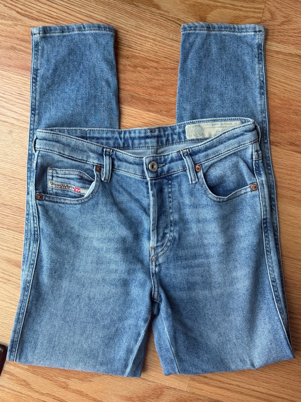Diesel Babhila Slim Skinny Jeans Size 26 Light Wash